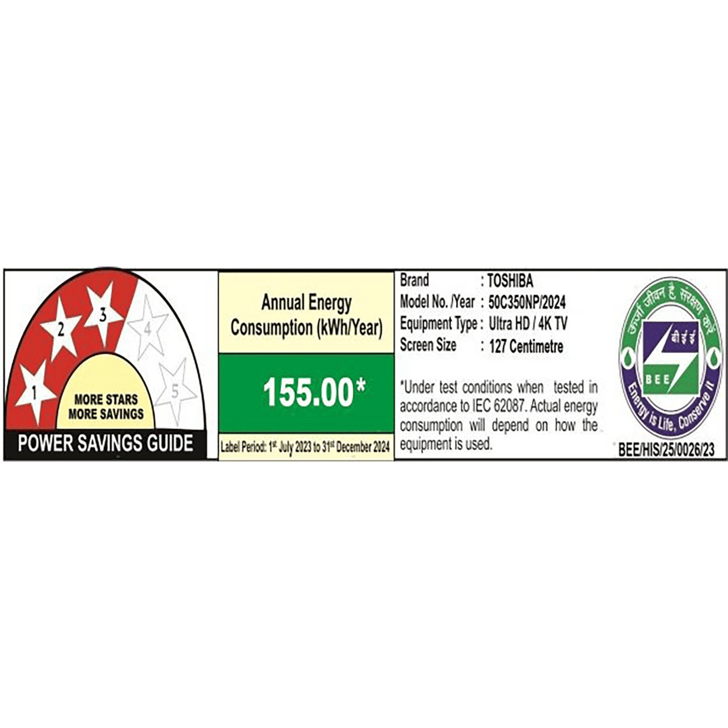 TOSHIBA C350NP 127 cm (50 inch) 4K Ultra HD LED Google TV with Regza Engine 4K (2024 model)