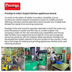 PRESTIGE FLIP-ON TRI-PLY STAINLESS STEEL PRESSURE COOKER