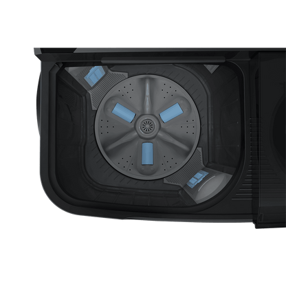 SAMSUNG 8.5 kg 5 Star Semi Automatic Washing Machine with Air Turbo Drying System (WT85B4200GD/TL, Dark Grey)