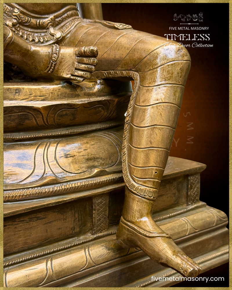 Parvati as Boga Shakti Panchaloha Bronze Icon - 21" - Timeless Collection