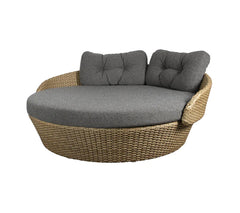 Borroni Outdoor Poolside Sunbed With Cushion Daybed (Honey Brown)