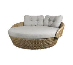 Borroni Outdoor Poolside Sunbed With Cushion Daybed (Honey Brown)