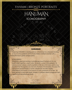Hanuman Panchaloha Bronze Icon - 5.5"