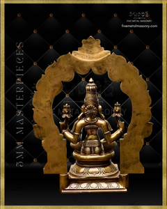 Lakshmi Panchaloha Bronze Icon - 10" with arch - Masterpieces Collection