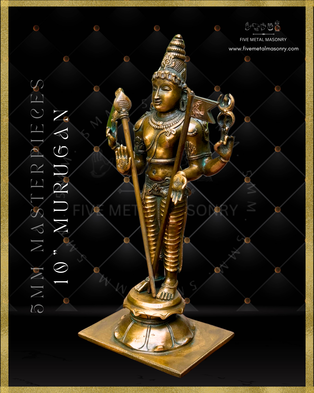 Murugan|Subramaniar Panchaloha Bronze Icon - 10" Masterpieces Collection