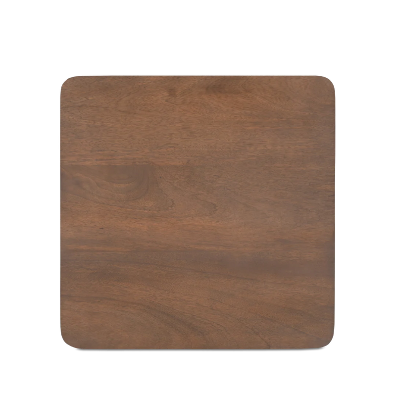 Indiana Scalloped Edge Solid Wood Accent Table – Modern Side Table