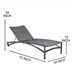 Jax Outdoor Swimming Poolside Lounger (Grey)