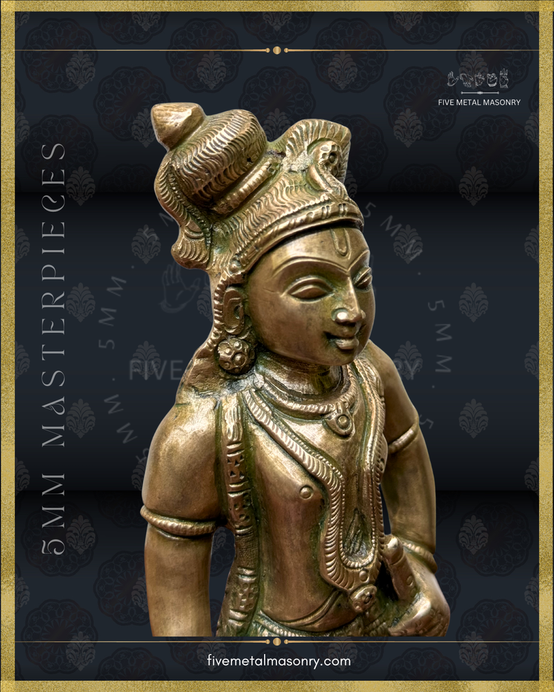 Krishna Panchaloha Bronze Icon - 8"-  Masterpieces Collection