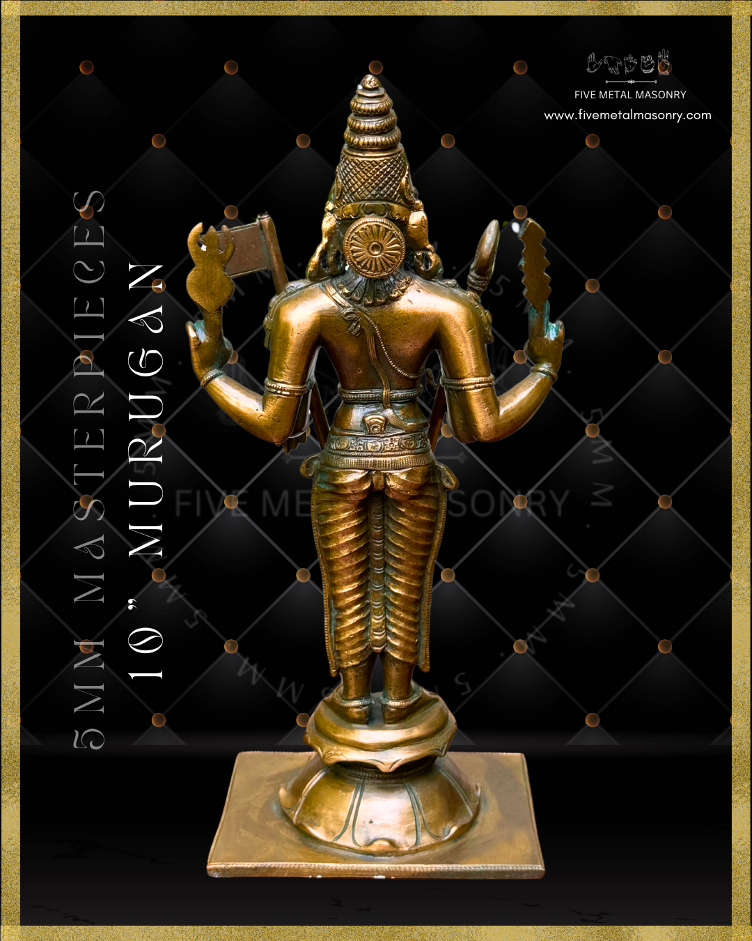 Murugan|Subramaniar Panchaloha Bronze Icon - 10" Masterpieces Collection