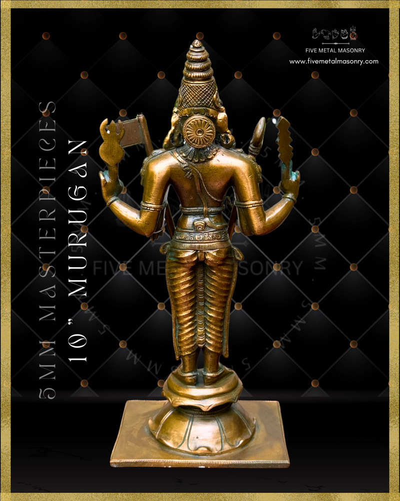 Murugan|Subramaniar Panchaloha Bronze Icon - 10" Masterpieces Collection