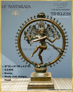 Nataraja Panchaloha Bronze Icon - 18" - Timeless Collection