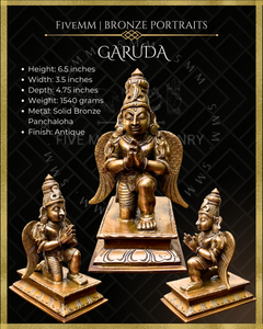 Garuda Panchaloha Bronze Icon - 6.5"
