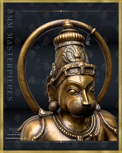 Hanuman Panchaloha Bronze Icon - 18"-  Masterpieces Collection