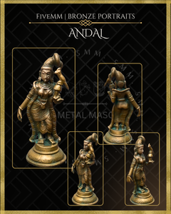 Andal Panchaloha Bronze Icon - 4"