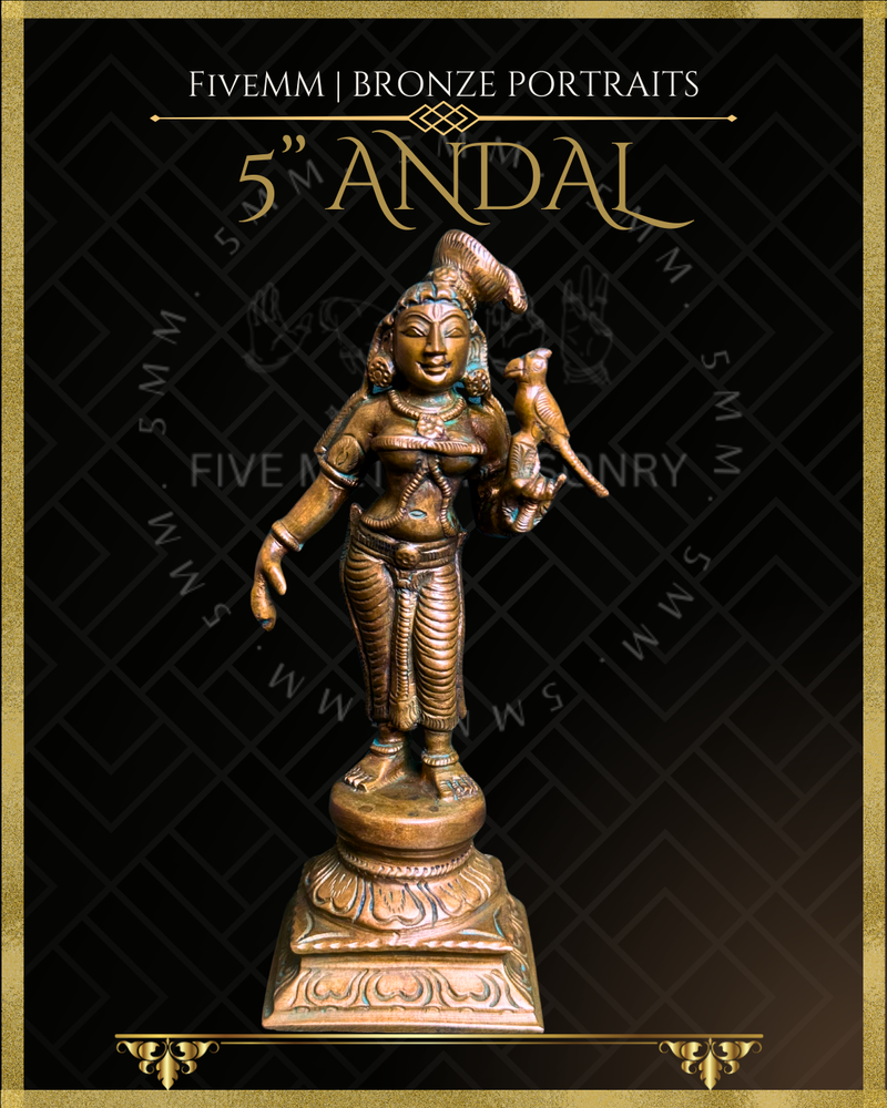 Andal Panchaloha Bronze Icon - 5"