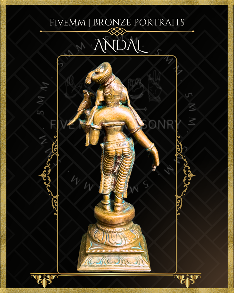 Andal Panchaloha Bronze Icon - 5"