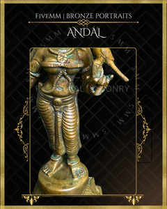 Andal Panchaloha Bronze Icon - 5"