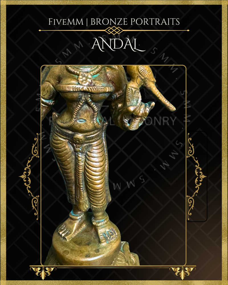 Andal Panchaloha Bronze Icon - 5"