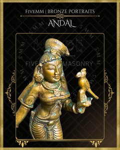 Andal Panchaloha Bronze Icon - 5"
