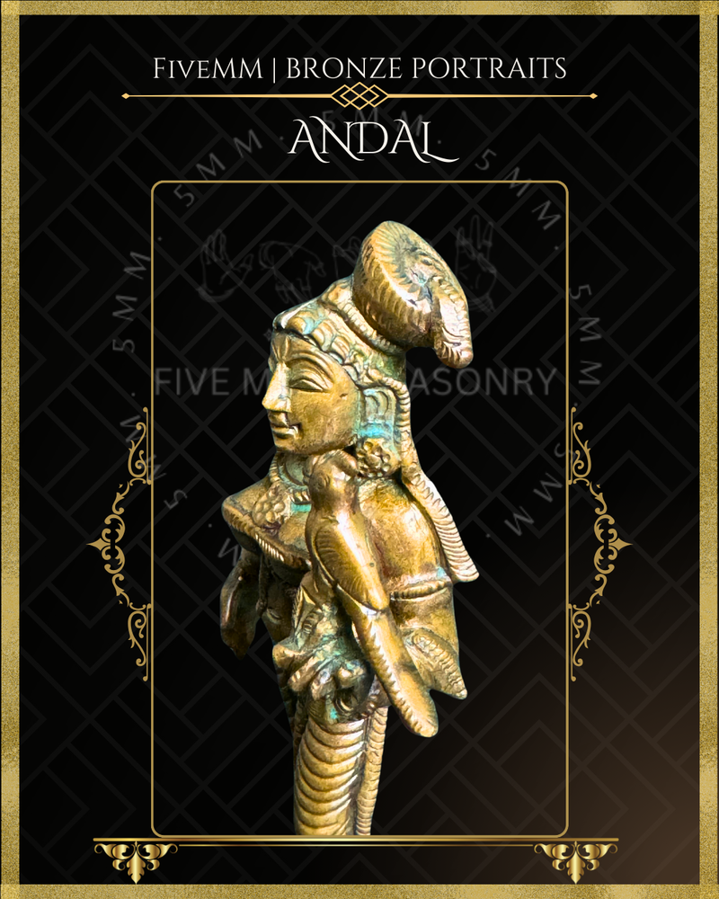 Andal Panchaloha Bronze Icon - 5"