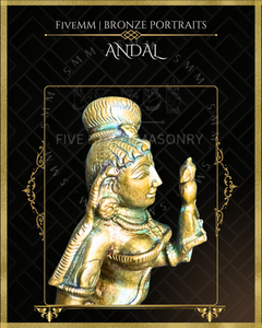 Andal Panchaloha Bronze Icon - 5"