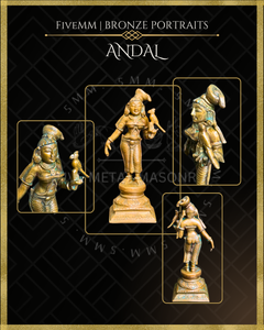 Andal Panchaloha Bronze Icon - 5"