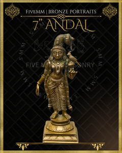 Andal Panchaloha Bronze Icon - 7"