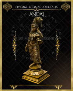 Andal Panchaloha Bronze Icon - 7"
