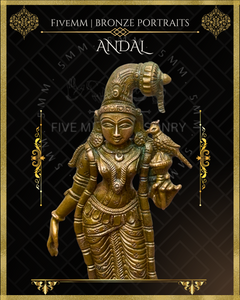 Andal Panchaloha Bronze Icon - 7"