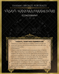 Vasavi / Kanyaka Parameshwari Panchaloha Bronze Icon - 4" - Polished finish