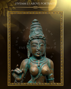 Sivagami Panchaloha Bronze Icon - 15" with arch