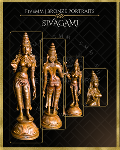 Sivagami Panchaloha Bronze Icon - 6"