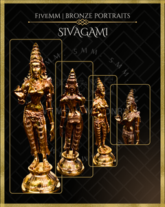 Sivagami Panchaloha Bronze Icon - 6"- Polished finish