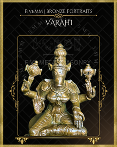 Varahi Panchaloha Bronze Icon - 4" Seated