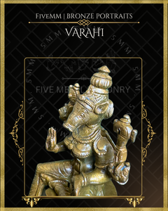 Varahi Panchaloha Bronze Icon - 4" Seated