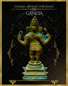 Thiruvanaikaval Ganesa Panchaloha Bronze Icon - 4" Standing