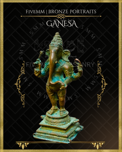 Thiruvanaikaval Ganesa Panchaloha Bronze Icon - 4" Standing