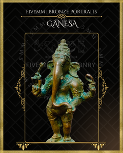 Thiruvanaikaval Ganesa Panchaloha Bronze Icon - 4" Standing