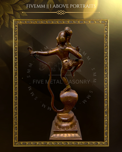 Kalinga Narthana Krishna Panchalohad Bronze Icon - 15.5"