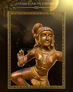 Kalinga Narthana Krishna Panchalohad Bronze Icon - 15.5"