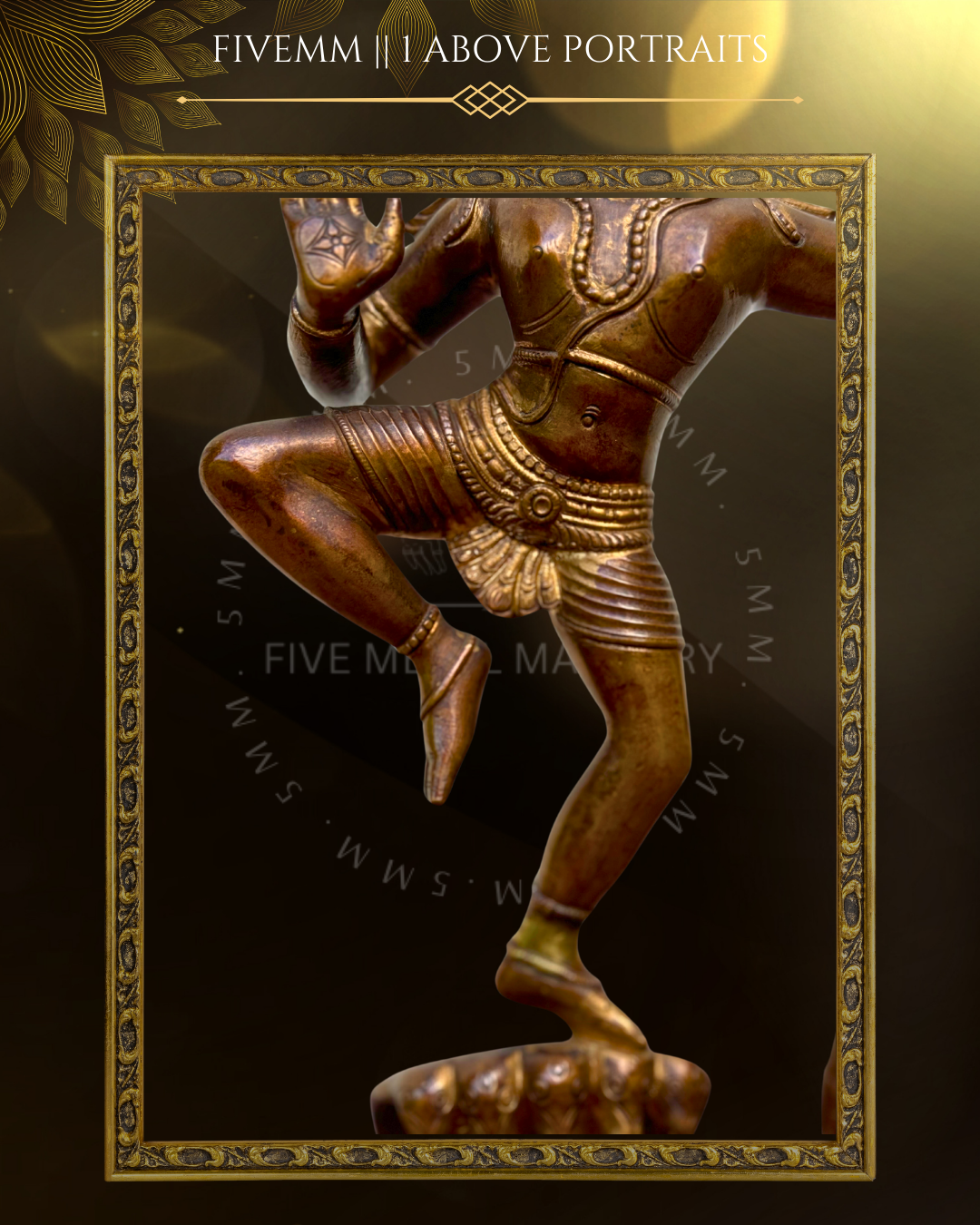 Kalinga Narthana Krishna Panchalohad Bronze Icon - 15.5"