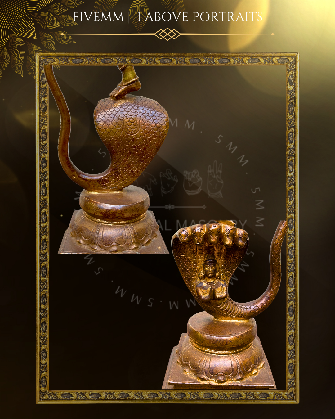 Kalinga Narthana Krishna Panchalohad Bronze Icon - 15.5"