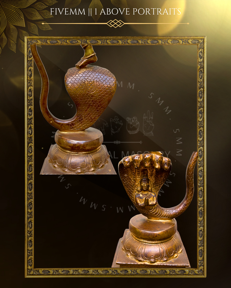 Kalinga Narthana Krishna Panchalohad Bronze Icon - 15.5"