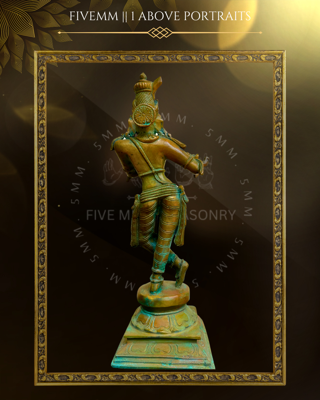 Venugopala Krishna Panchaloha Bronze Icon -14"