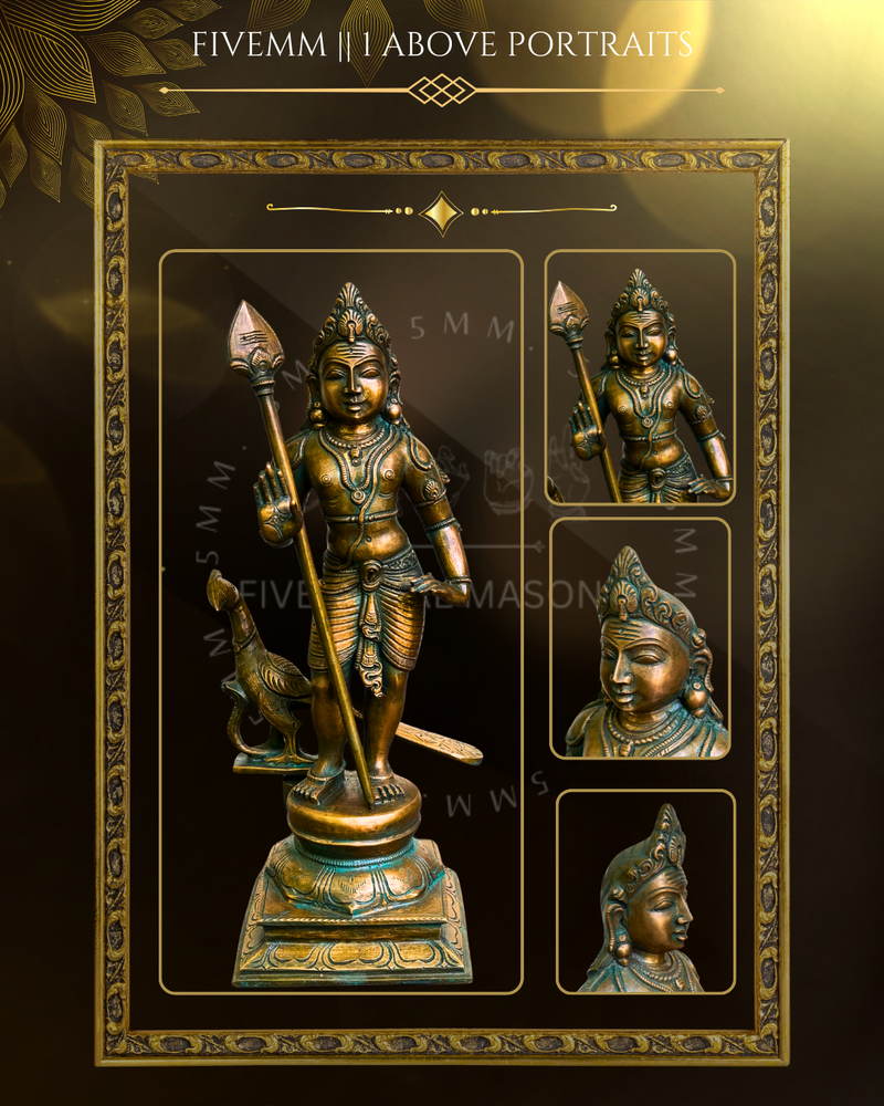 Bala Murugan Panchaloha Bronze Icon - 12"