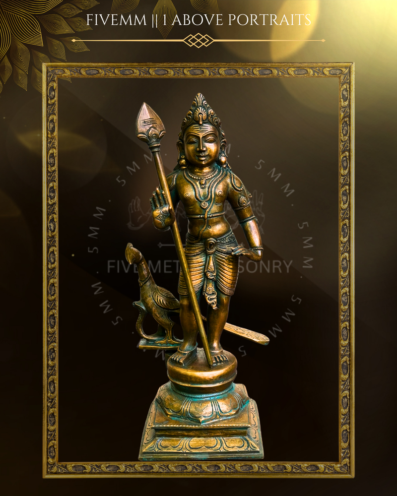 Bala Murugan Panchaloha Bronze Icon - 12"