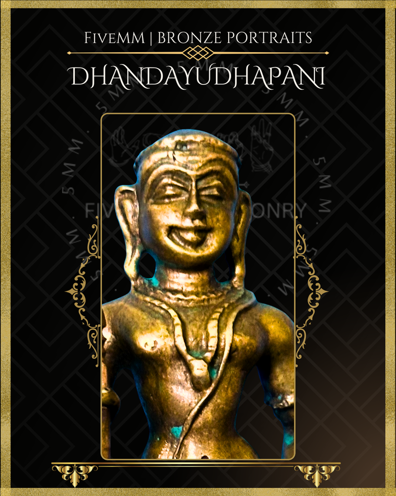 Dhandayudhapani Murugan Panchaloha Bronze Icon - 4"