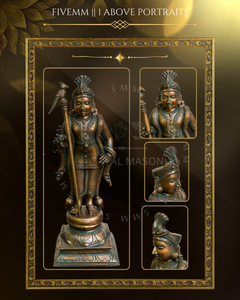 Raja Alangara Murugan Panchaloha Bronze Icon - 12"