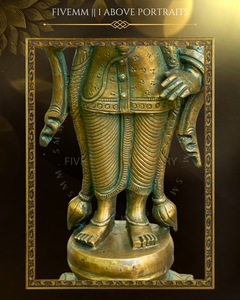 Raja Alangara Murugan Panchaloha Bronze Icon - 12"
