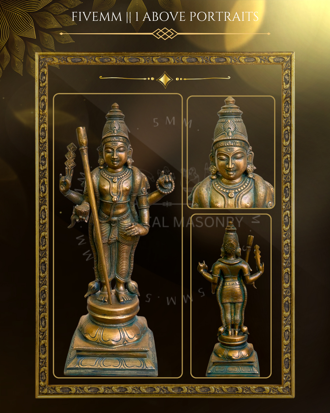 Thiruchendur Murugan Panchaloha Bronze Icon - 12"